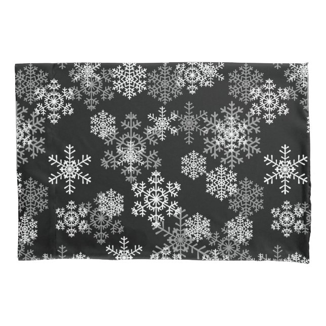 Holiday Snowflakes Pillowcase (Front)
