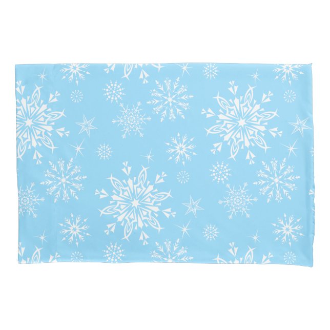 Holiday Snowflakes Pillowcase (Front)