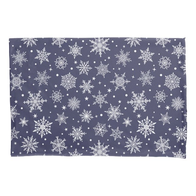 Holiday Snowflakes Pillowcase (Front)