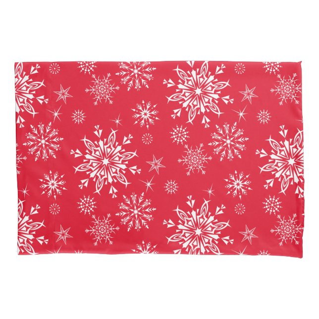 Holiday Snowflakes Pillowcase (Front)