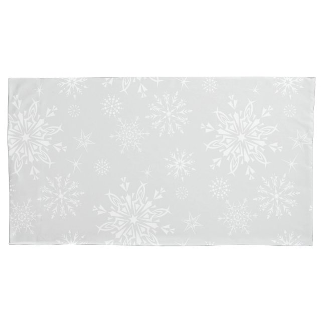 Holiday Snowflakes Pillowcase (Front)