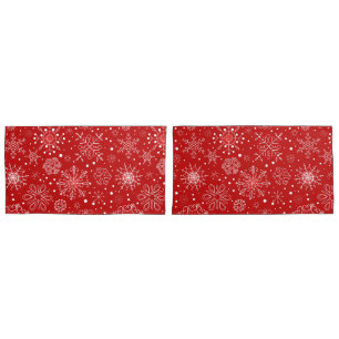 Holiday Snowflakes Pillowcase Set