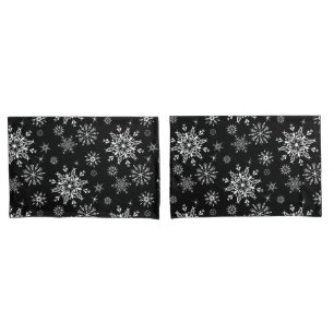 Holiday Snowflakes Pillowcase Set