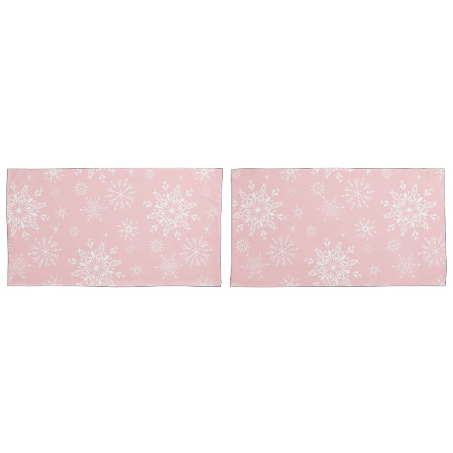 Holiday Snowflakes Pillowcase Set (Front-Set)