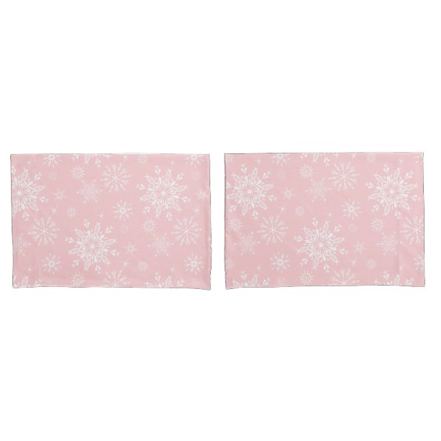 Holiday Snowflakes Pillowcase Set (Front-Set)