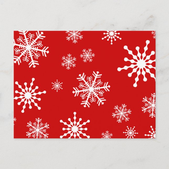 Holiday Snowflakes Postcard (Front)