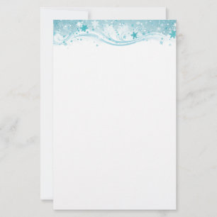 Holiday Snowflakes Stationery Paper