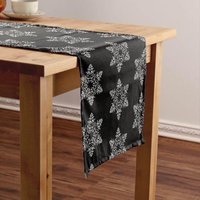 Holiday Snowflakes Table Runner (In Situ)