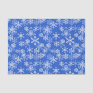 Holiday Snowflakes Tissue Paper-Royal Blue Tissue Paper