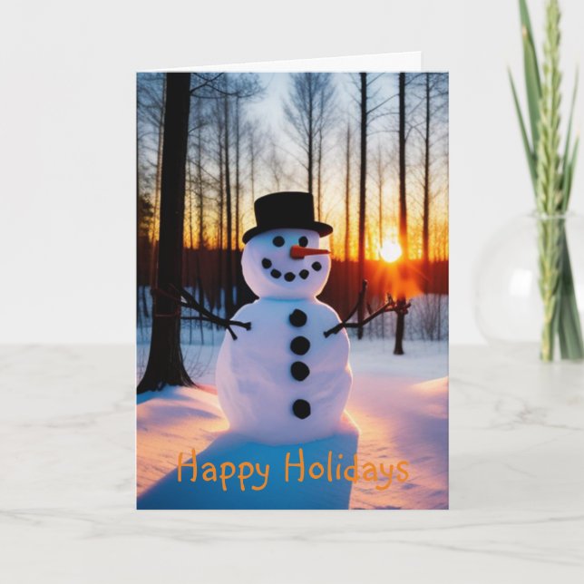 Holiday Snowman Card (Front)