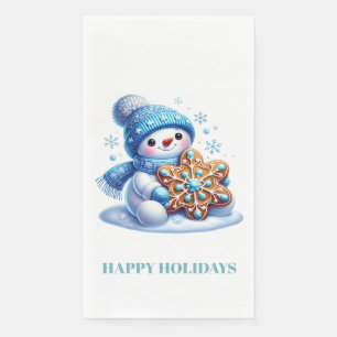Holiday Snowman Napkin