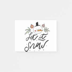 Holiday Snowman Post-it Notes
