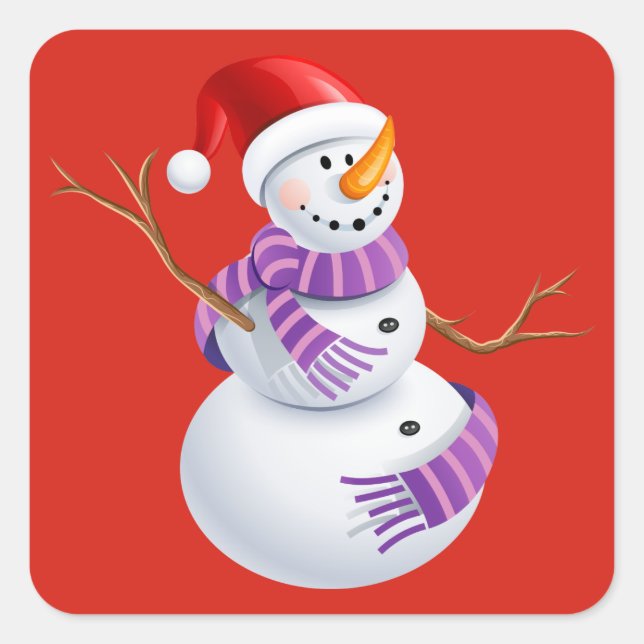 Holiday Snowman Stickers (Front)