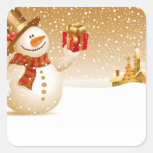 Holiday Snowman Stickers