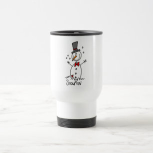 Holiday Snowman T-shirts and Gifts Travel Mug