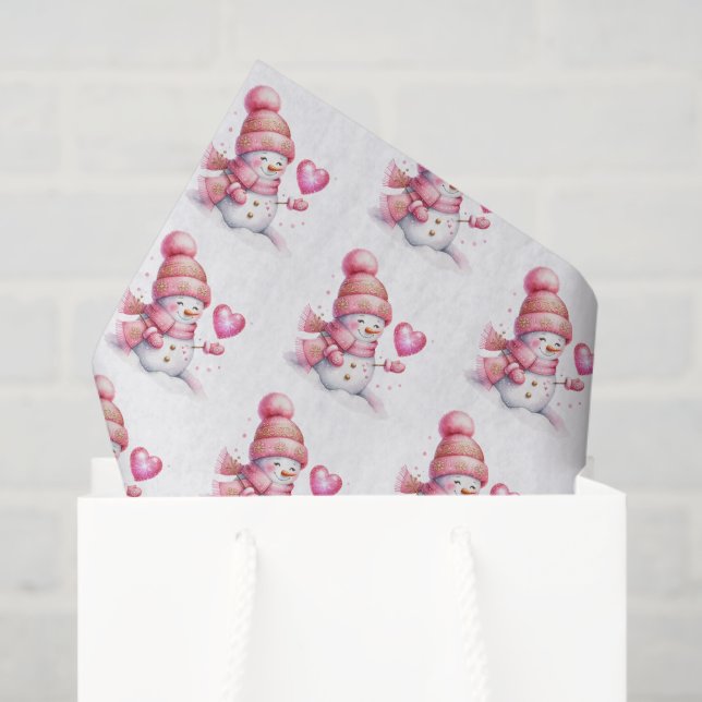 Holiday Snowman Tissue Paper (Gift Bag)