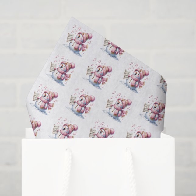 Holiday Snowman Tissue Paper (Gift Bag)