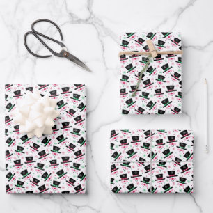 Holiday Snowman Wrapping Paper Sheets