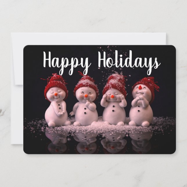 Holiday Snowmen Card (Front)