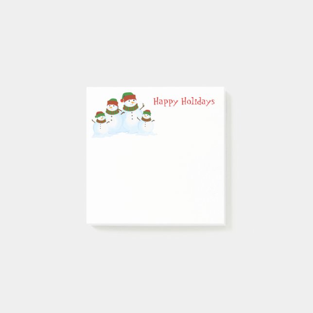 Holiday Snowmen Post-it-Notes Post-it Notes (Front)