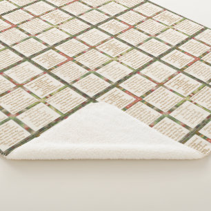 Holiday songs Faith Based Sherpa Blanket