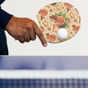 Holiday Spice Ping Pong Paddle