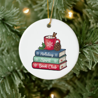 Holiday Spirit Book Club Ornament | Book Lovers