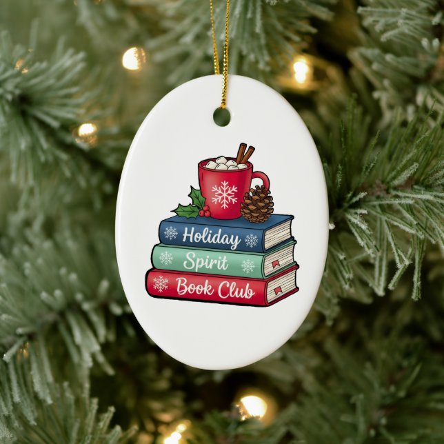 Holiday Spirit Book Club Ornament | Book Lovers (Tree)