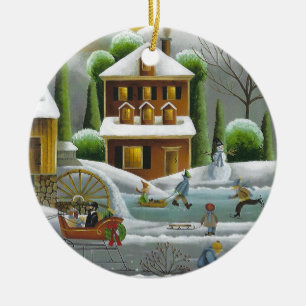 Holiday Spirit Ceramic Tree Decoration