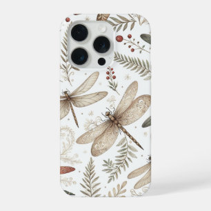 Holiday Spirit Dragonflies iPhone 15 Pro Case