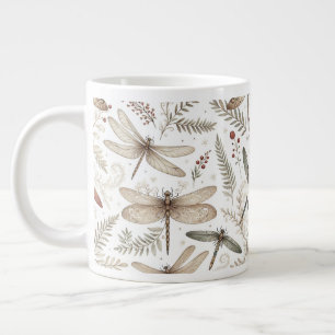 Holiday Spirit Dragonflies Large Coffee Mug