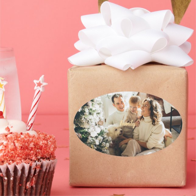 Holiday Spirit Family Photo Sticker (Party)
