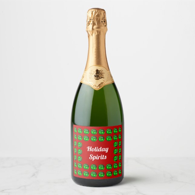 Holiday Spirits Food and Beverage Label Set (Front)