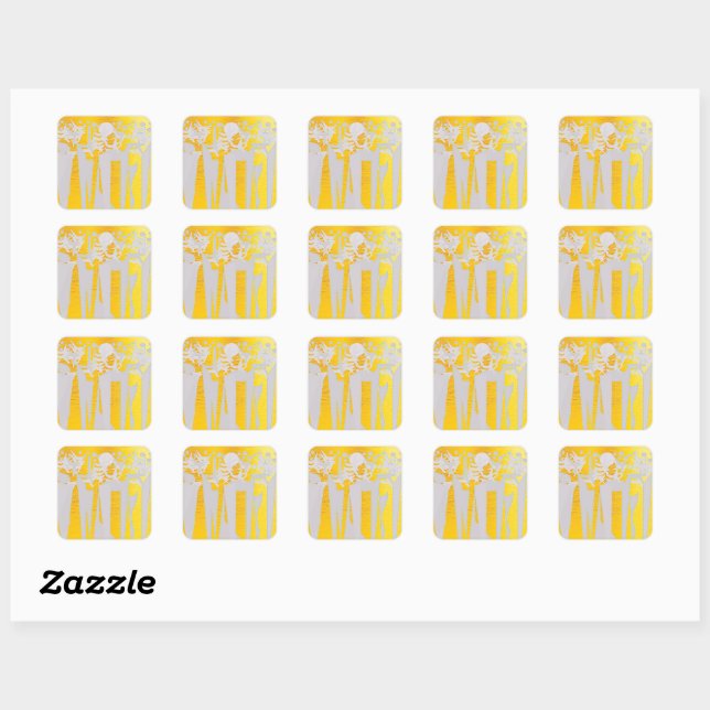 HOLIDAY SQUARE STICKER (Sheet)