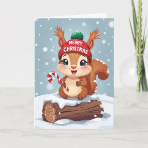 Holiday Squirrel Card