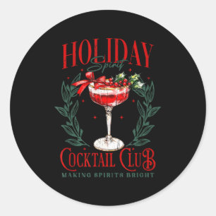 Holiday Srit Tail Club, Making Srits Bright Classic Round Sticker