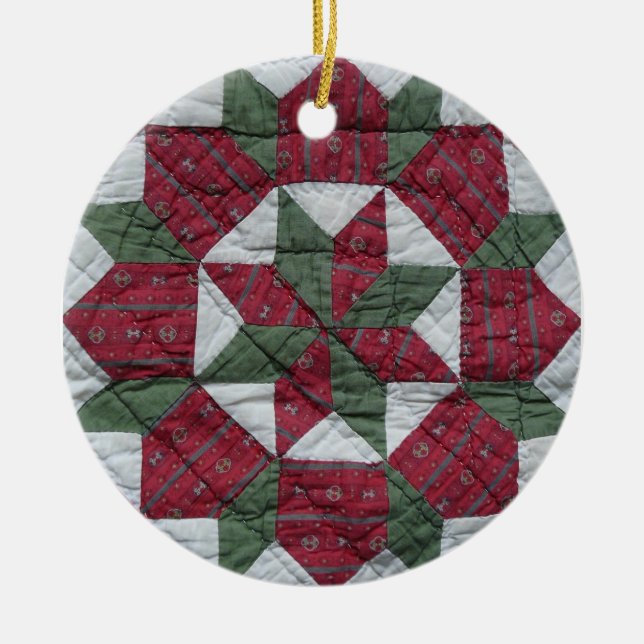 Holiday Star Ceramic Tree Decoration (Front)