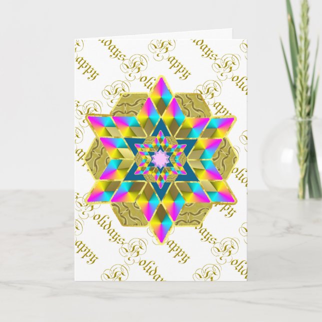 Holiday Star Quilt Card (Front)