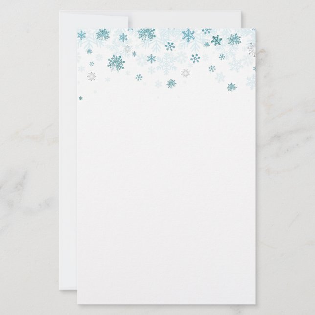 Holiday Stationery Paper-Snowflakes (Front)
