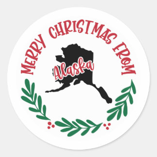 Holiday Sticker from Alaska