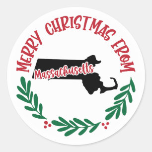 Holiday Sticker from Massachusetts