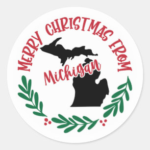 Holiday Sticker from Michigan