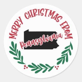Holiday Sticker from Pennsylvania
