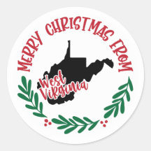 Holiday Sticker from West Virginia