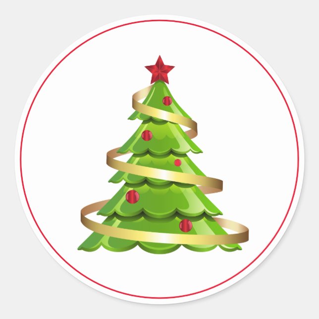 Holiday Stickers Christmas Tree (Front)