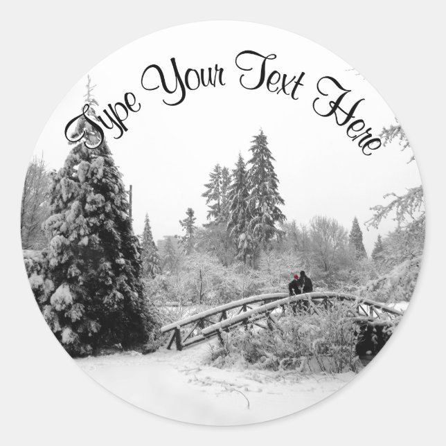 Holiday Stickers Custom Christmas Tree Sticker (Front)