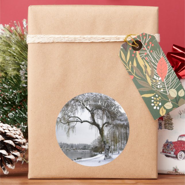 Holiday Stickers Custom Christmas Tree Sticker (Holiday)