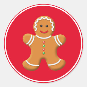Holiday Stickers Gingerbread Person