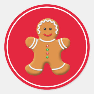 Holiday Stickers Gingerbread Person