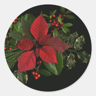 Holiday Stickers, Large Classic Round Sticker